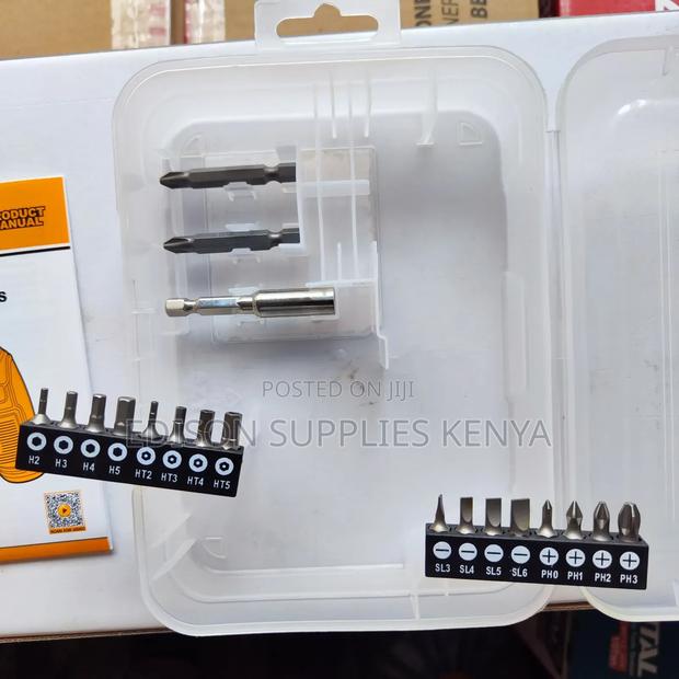 Ingco Cordless Screwdriver With Bits 4V Li-Ion Rechargeable - thumbnail 3