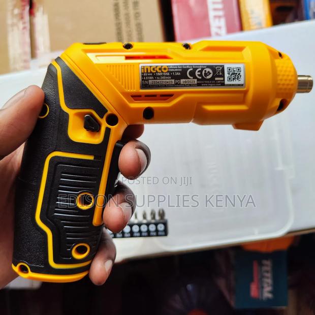 Ingco Cordless Screwdriver With Bits 4V Li-Ion Rechargeable - thumbnail 2