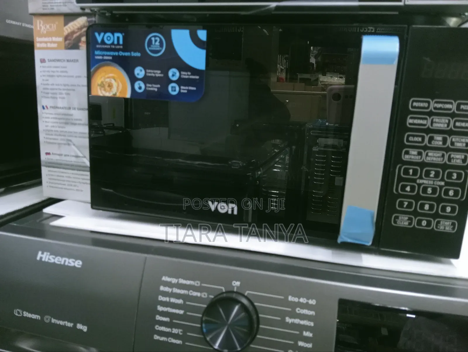 Von Vamg-20dgb 20l Microwave Oven Grill - Black