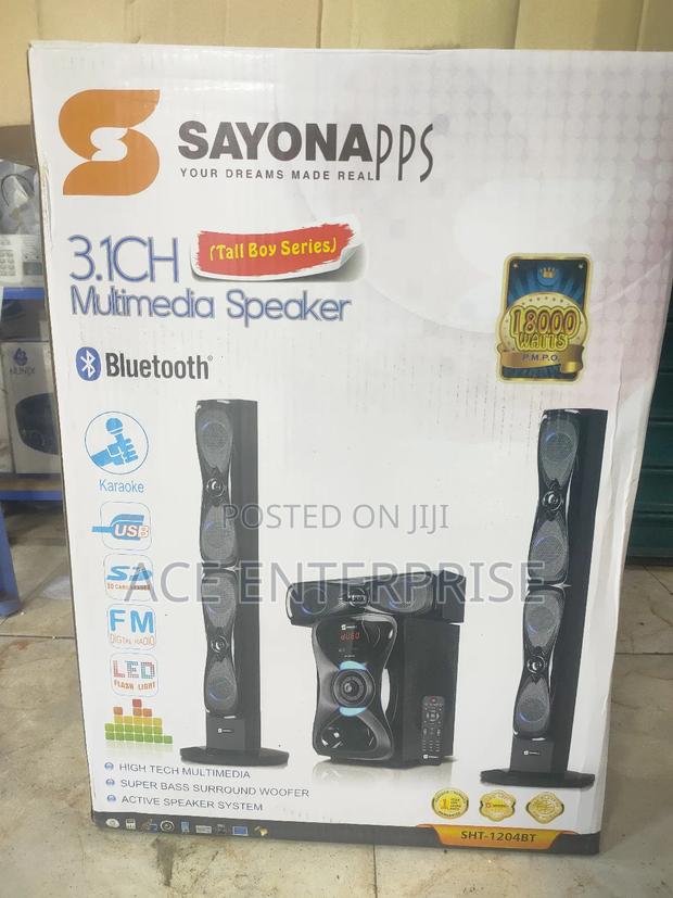 Hometheatre System Sayona 3.1 Sayona SHT-1204BT With Tallboy - thumbnail 2