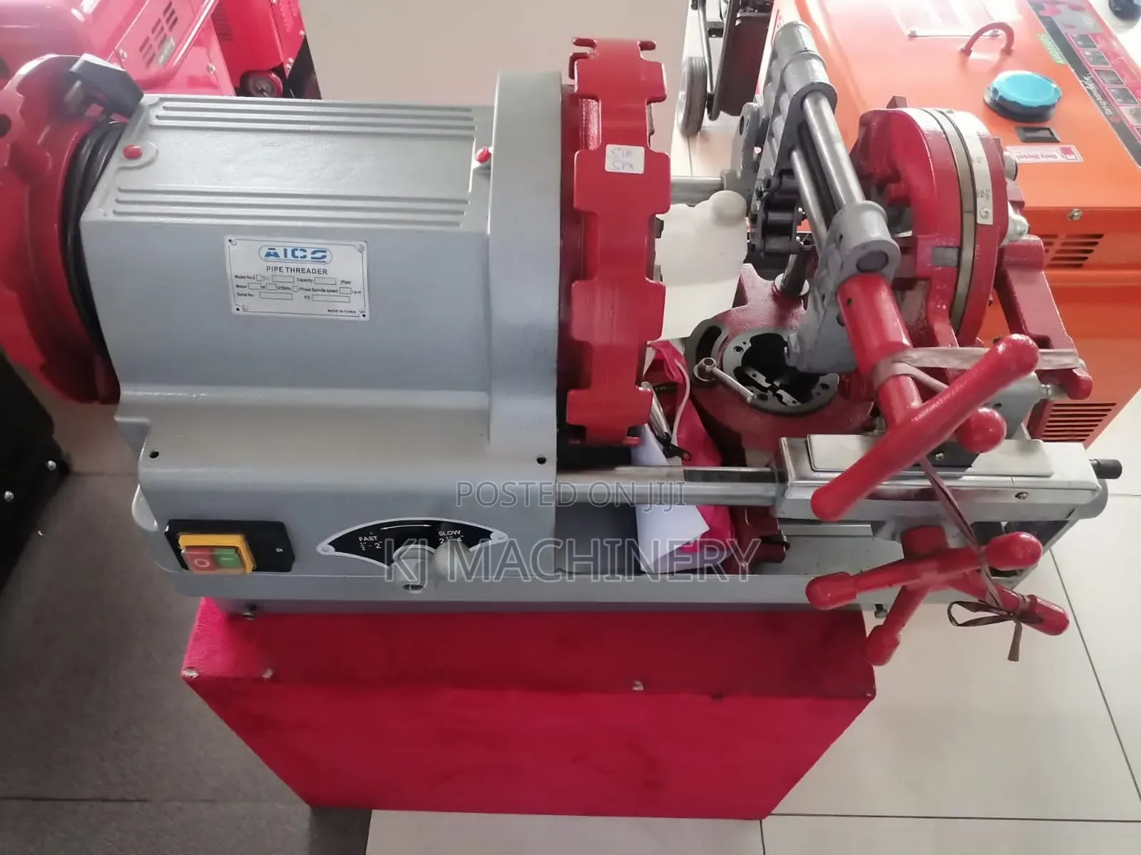Aico Pipe Threading Machine Single Phase Electric.