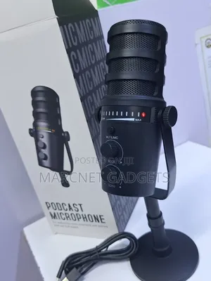 Usb Podcast Microphone Using Type C With Mute Echo Stand