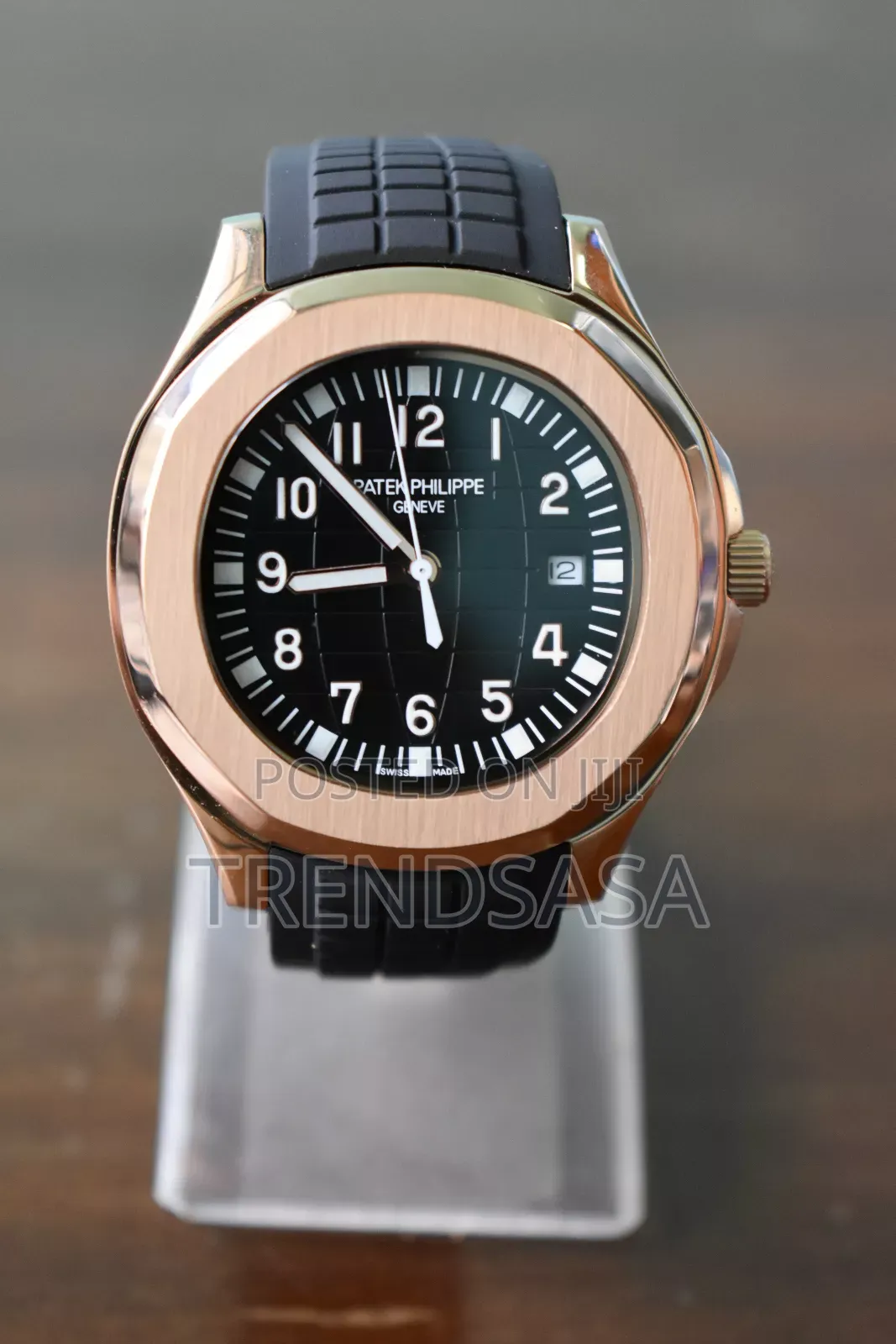 Patek Philippe Aquanaut Rose Gold Black Rubber Straps