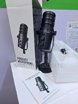 Usb Podcast Microphone Using Type C With Mute Echo Stand