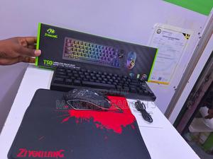 Rechargeable Backlit RGB Wireless Keyboard +Mouse+ Mousepad - main view