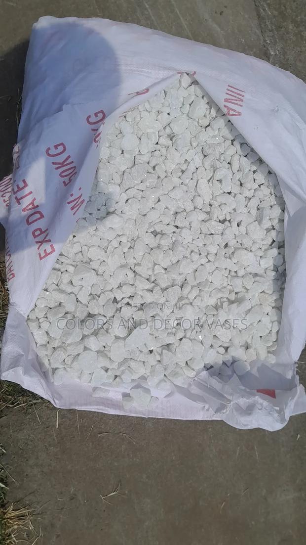 White Home Decor Stones - main view