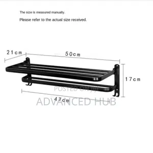 Heavy Aluminium Double Layered Towel Rack