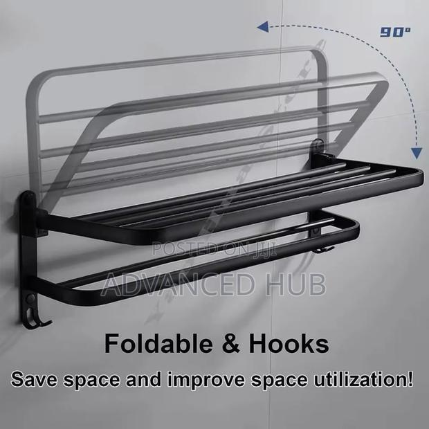 Heavy Aluminium Double Layered Towel Rack - thumbnail 4