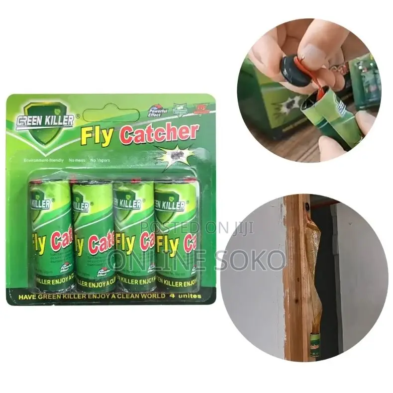 Sticky Glue Insects Ribbon Fly Catcher Traps - 4 Rolls