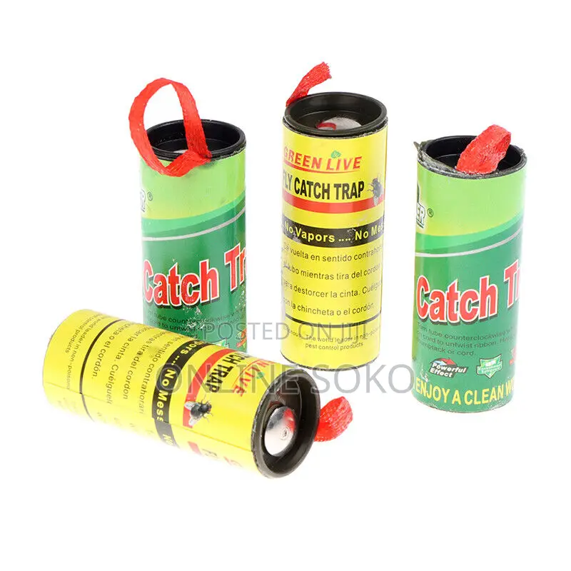 Sticky Glue Insects Ribbon Fly Catcher Traps - 4 Rolls