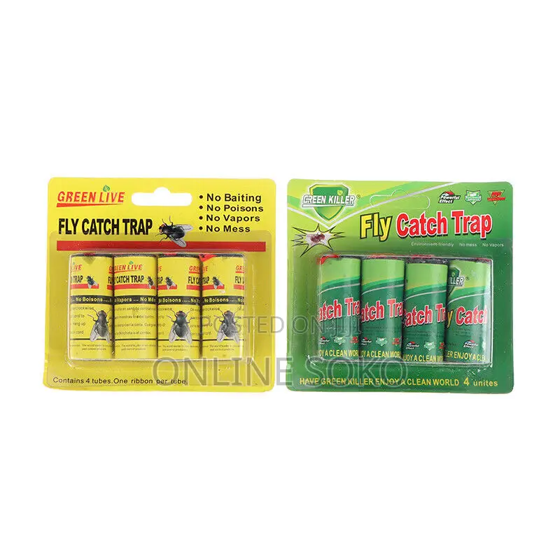 Sticky Glue Insects Ribbon Fly Catcher Traps - 4 Rolls