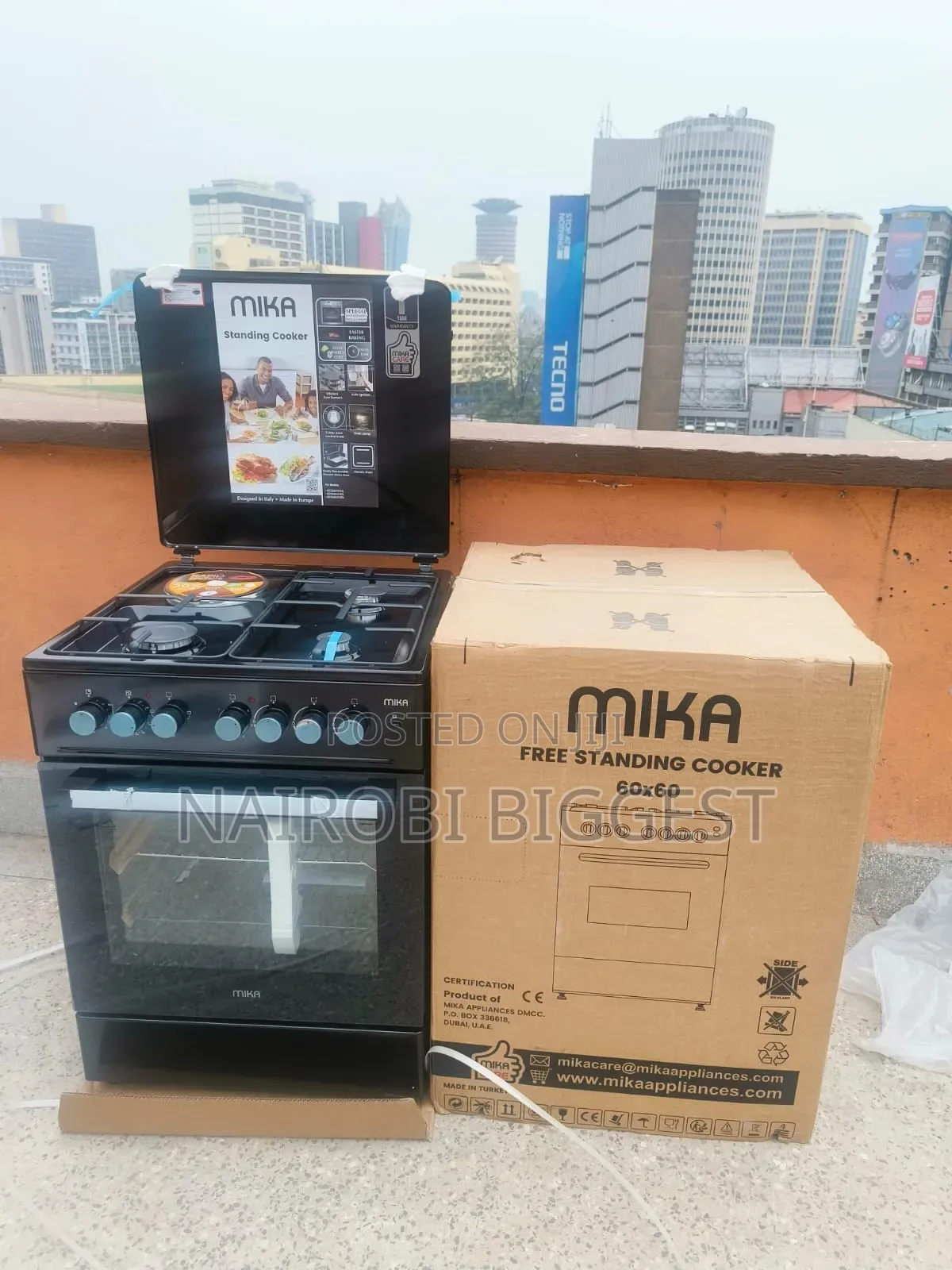 Mika Free Standing MST6060U31EBL,60X60;3+1 Cooker