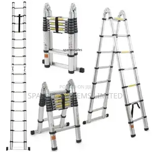 5.0M Double Telescopic Aluminium Ladder (2.5+2.5)