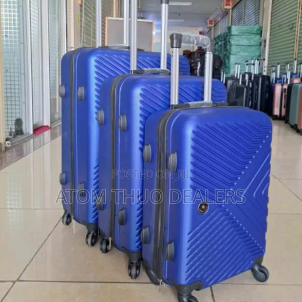 3 in 1 Unbreakable Luxurious Rubber Suitcase Briefcase - thumbnail 2