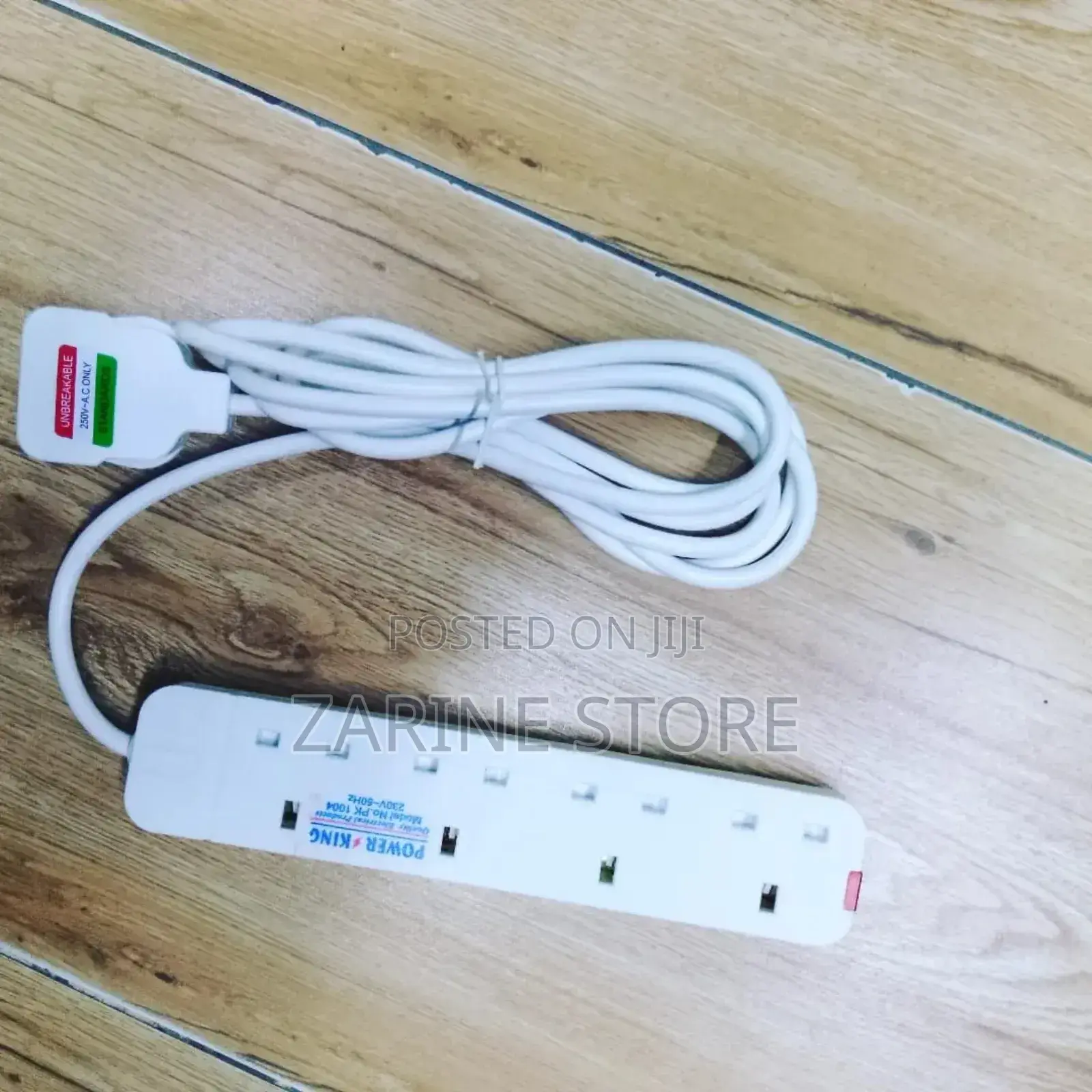 4 Way 3 Metres Extension Cable Power King