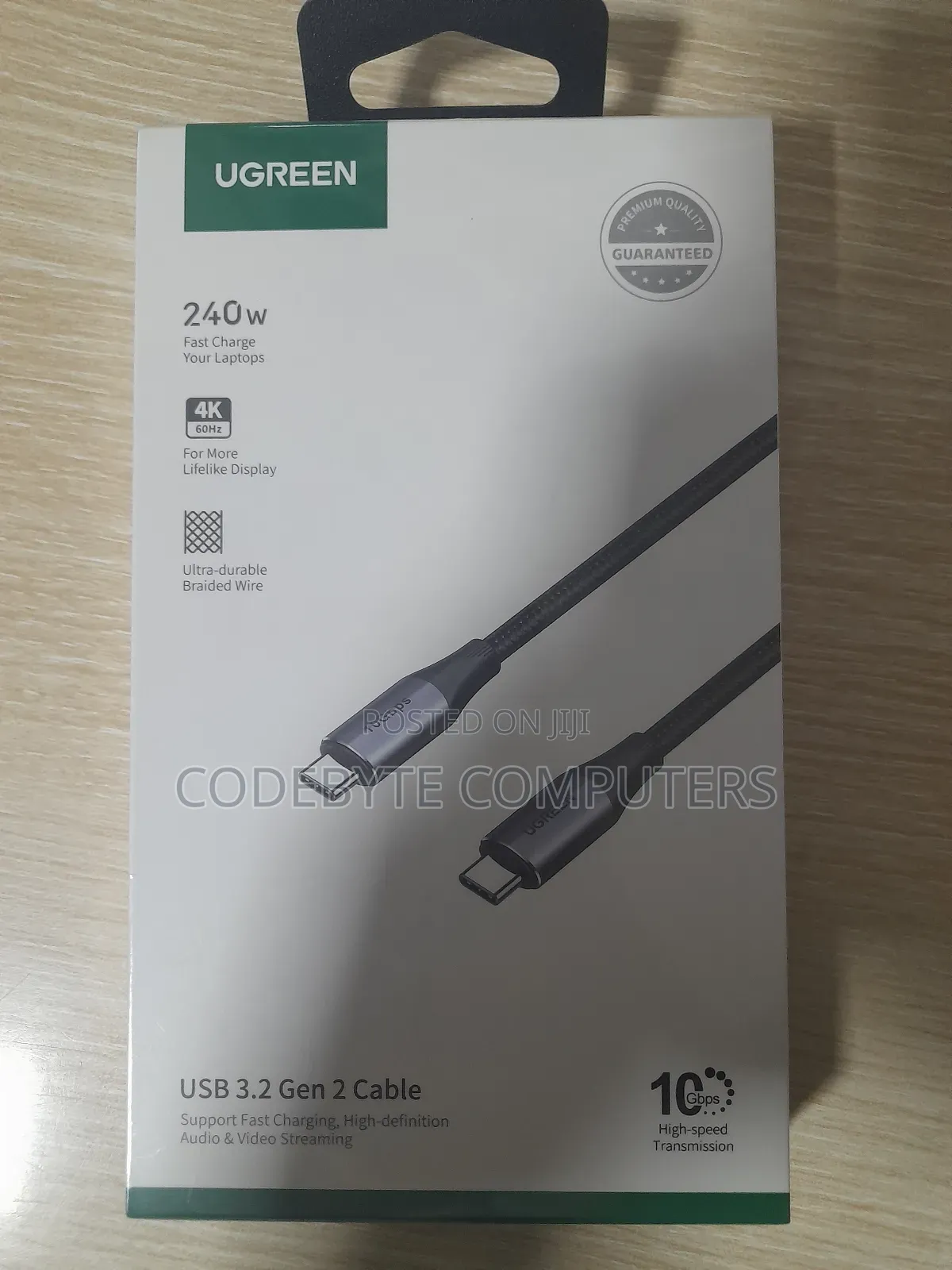 USB-C 3.1 Gen2 Male to Male Display Cable at 60hz