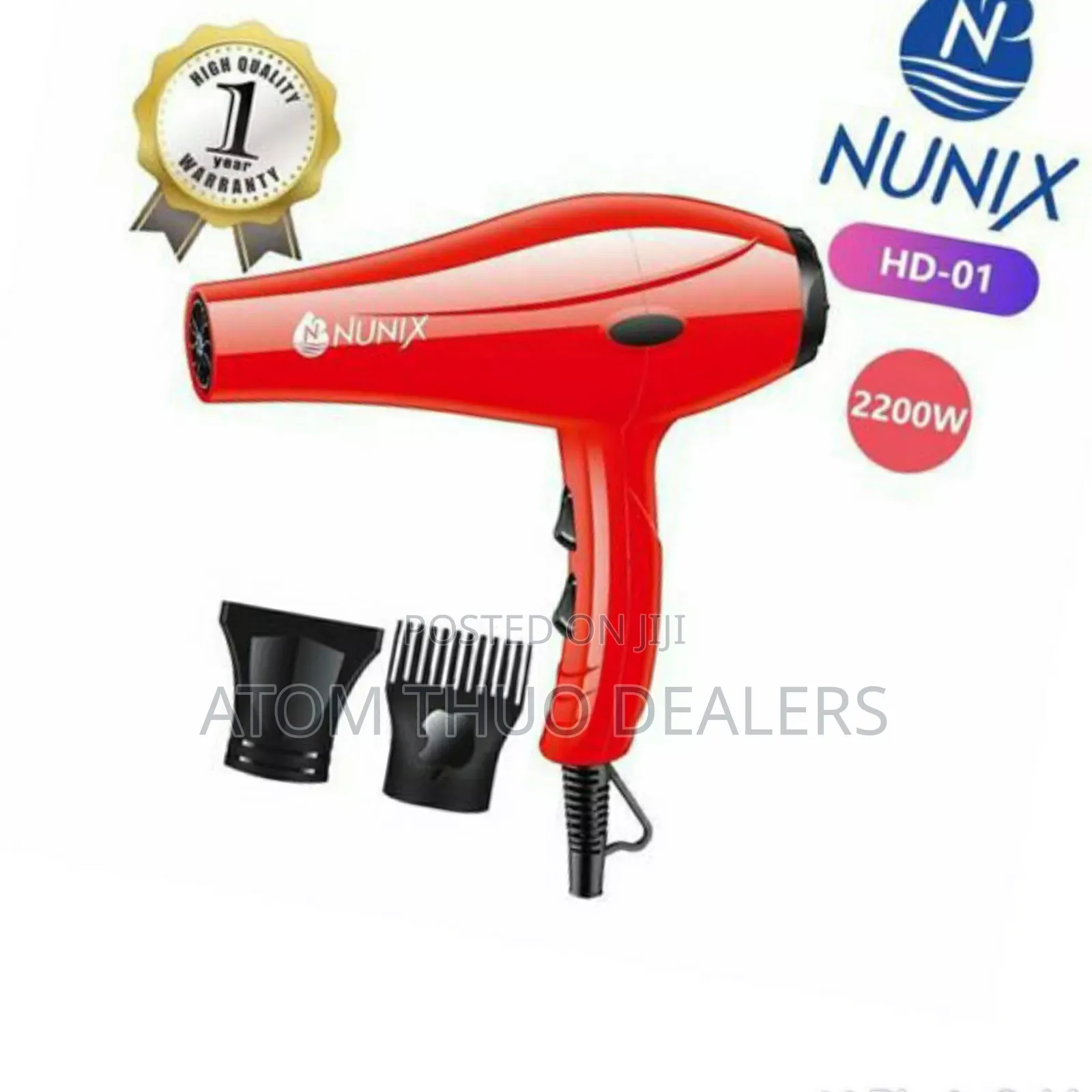 HD-01 Nunix Blow Dry Hair Dyer 2200watts