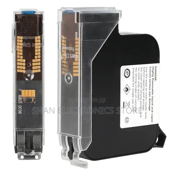 , Black Mobile Inkjet Printer Cartridge, for Printer Coding<