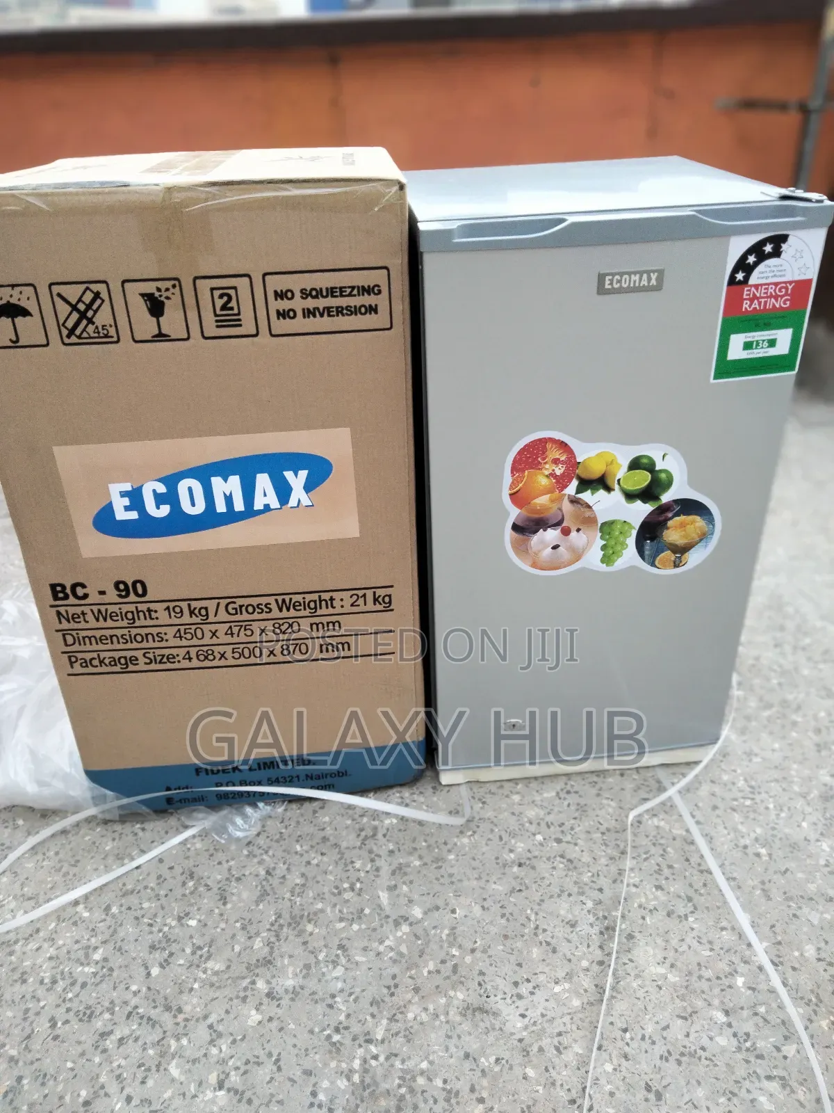 Ecomax 90litres Single Door Top Freezer Refrigerators