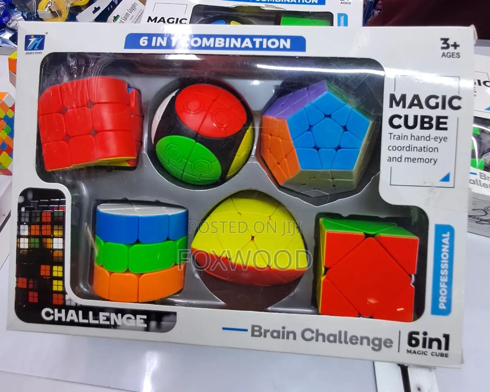 6 in 1 Magic Cube Combination Brain Challenge