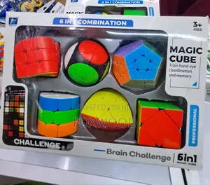 6 in 1 Magic Cube Combination Brain Challenge