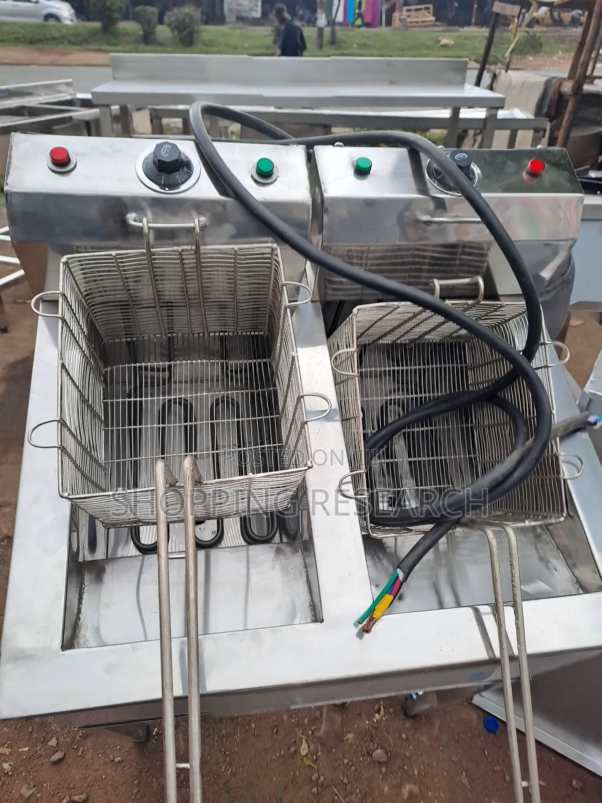 Electric Double Fryer Stainless Steel High Quality