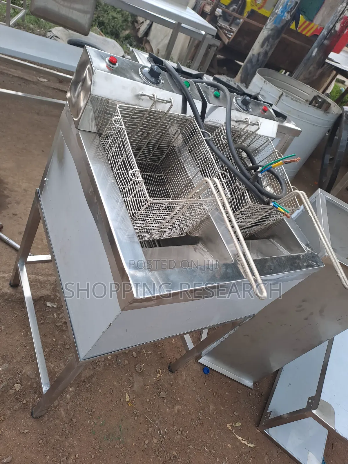 Electric Double Fryer Stainless Steel High Quality