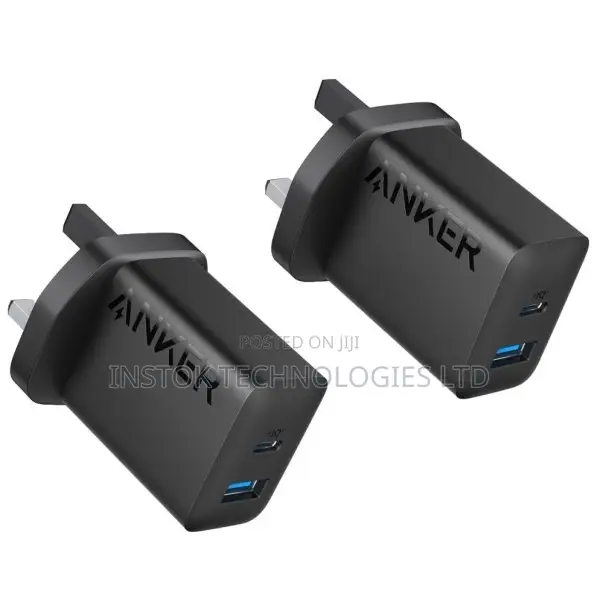 Anker 20W Wall Charger 2 Ports USB-C + USB a 2 Pack