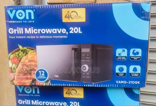 Von Vams-21dgk Digital Microwave Oven Solo 20l With Grill
