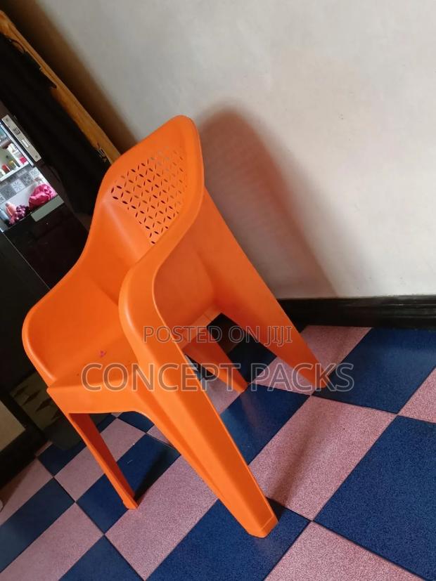 Orange Plastic Easy Chair. - main view
