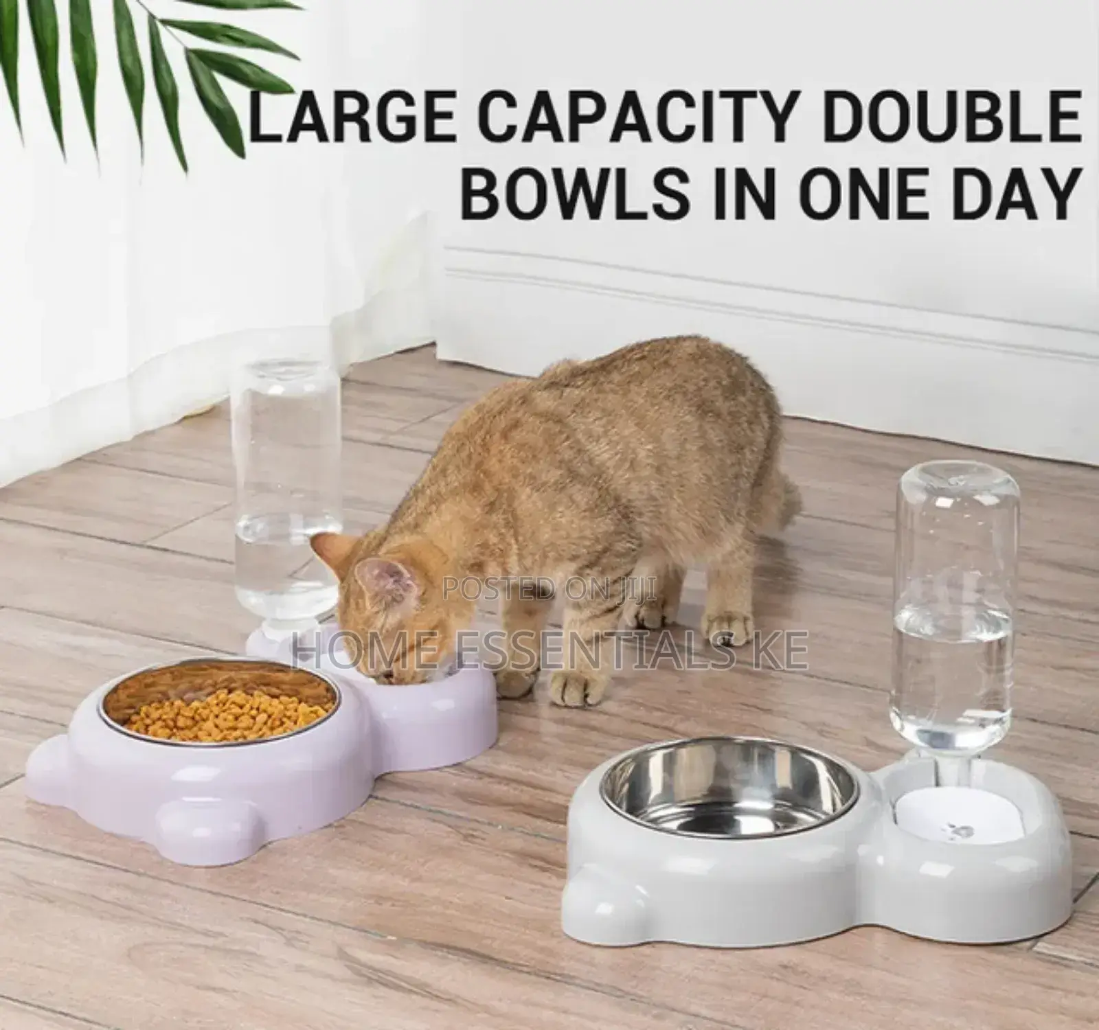 500mls Automatic Single Pet Bowl Plus Water Dispenser