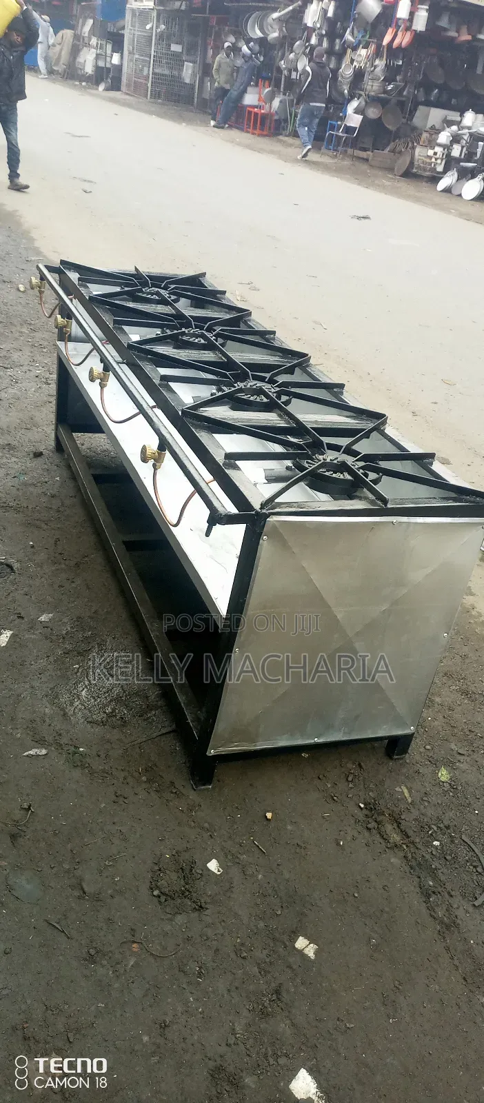 Commercial Sizes Four Burner Gas Grill Jikos