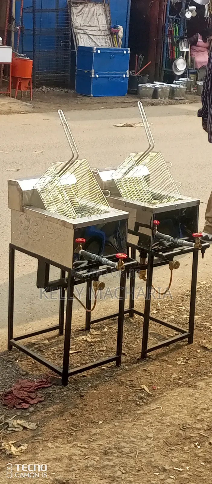 Commercial Single Gas Chips Fryers