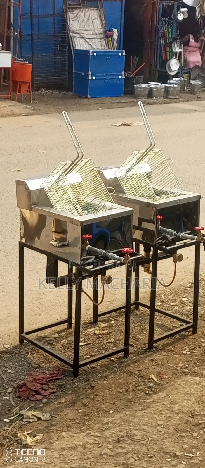 Commercial Single Gas Chips Fryers