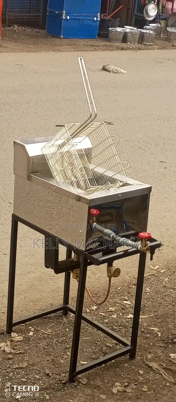 Commercial Single Gas Chips Fryers