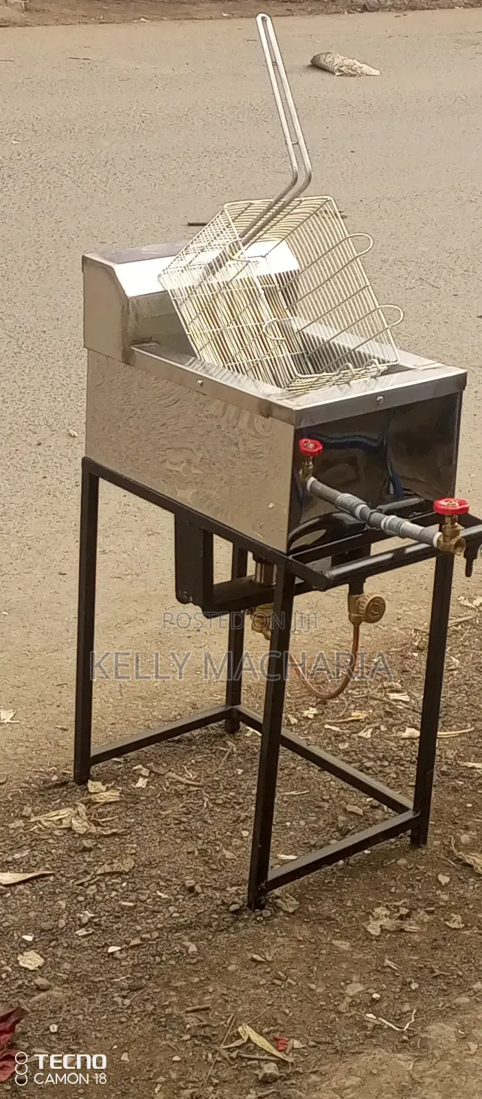 Commercial Single Gas Chips Fryers