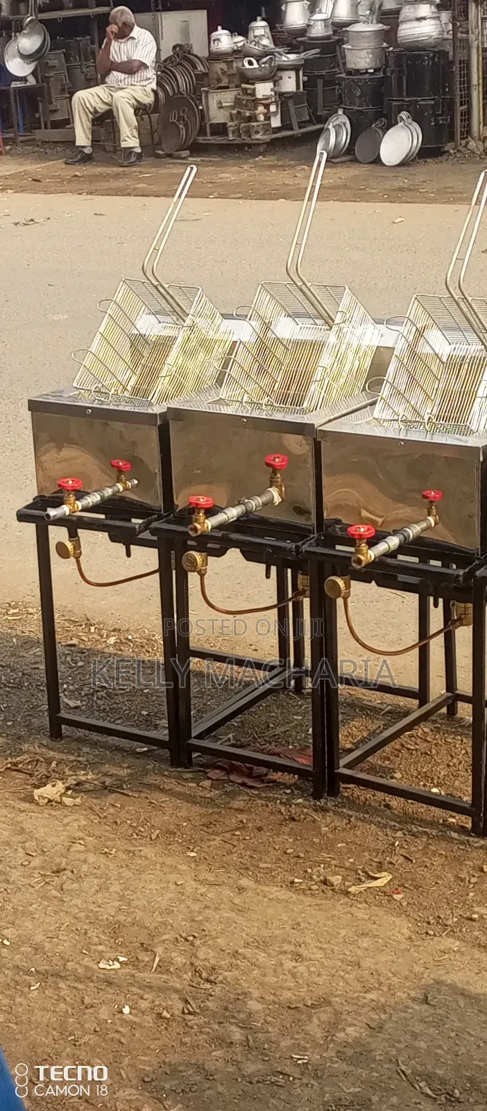 Commercial Single Gas Chips Fryers