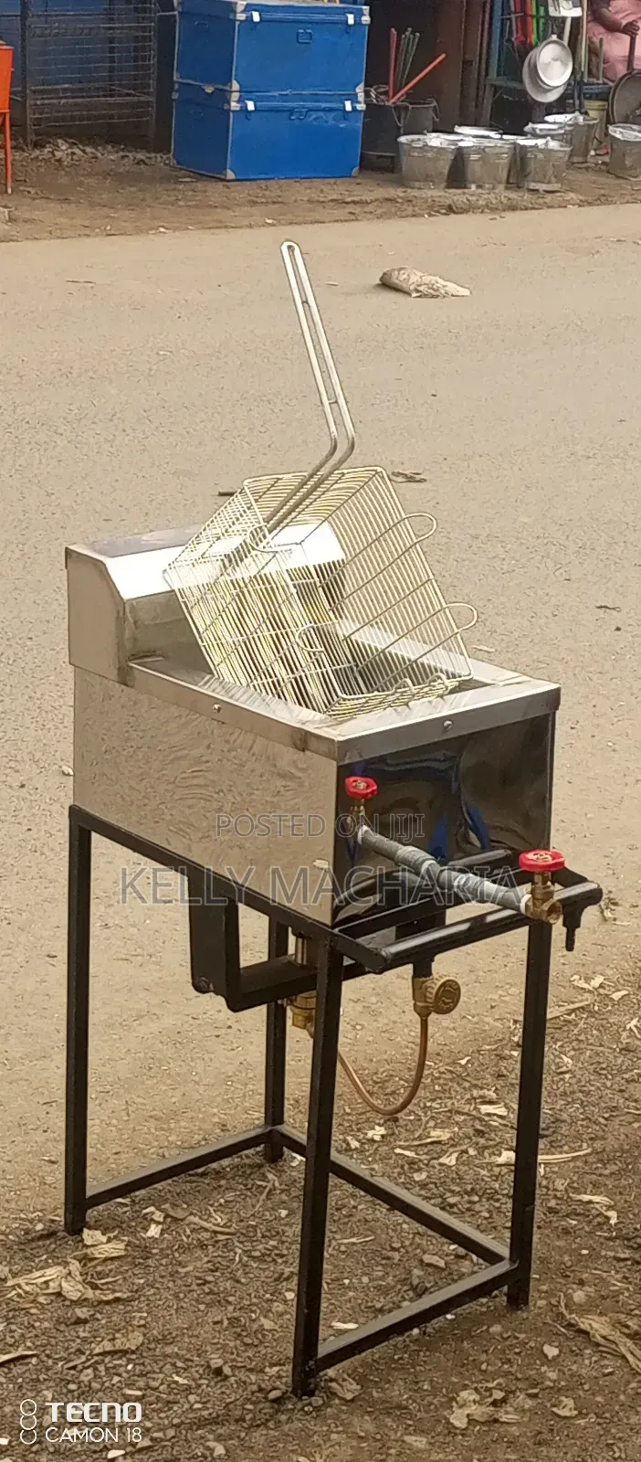 Commercial Single Gas Chips Fryers