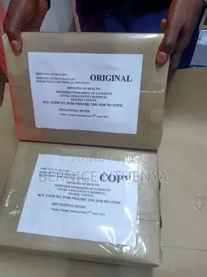 Tender Photocopy 1.5/- Per Page Printing 2/-