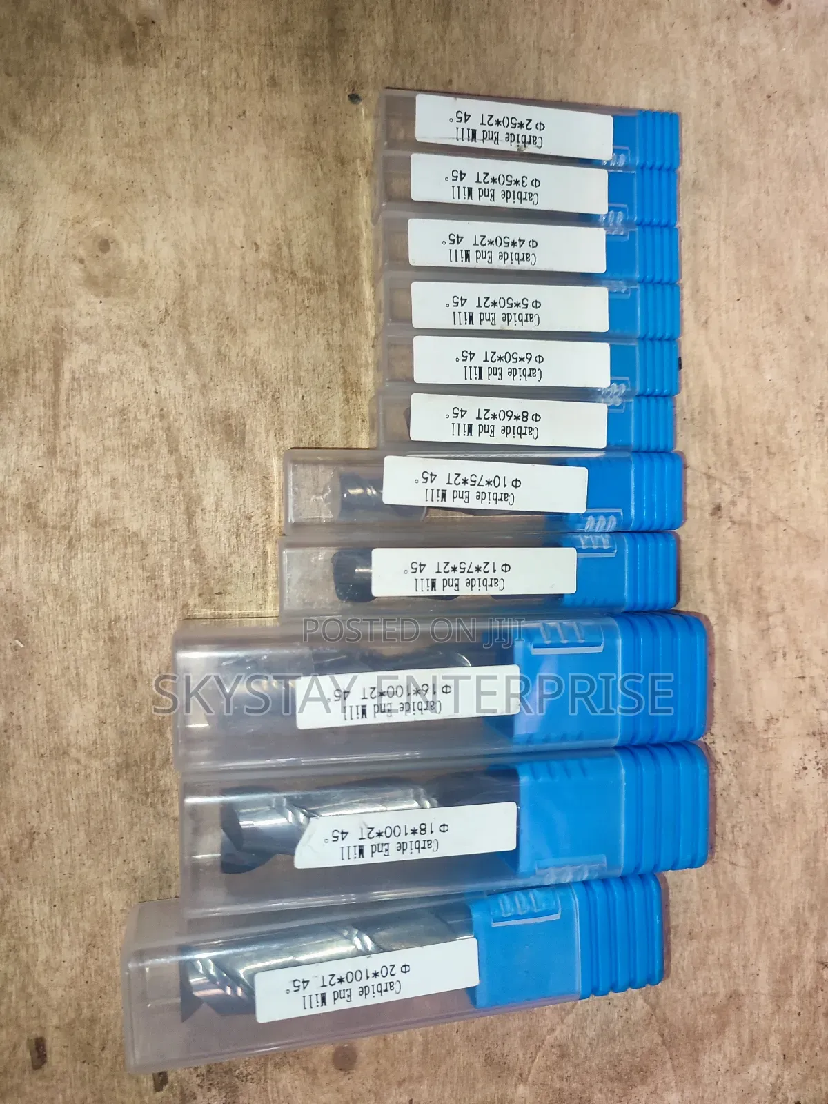 2F Aluminium Carbide Endmills Set 2-20mm