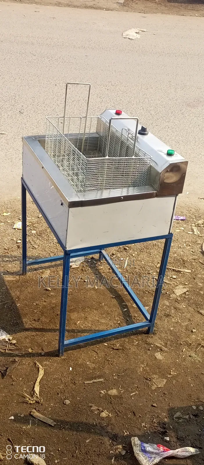 Commercial Double Chips Mandazis Fryers