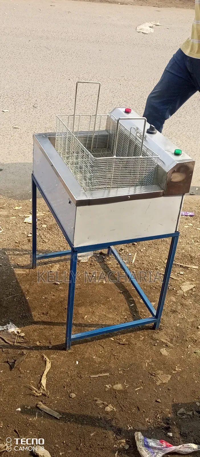 Commercial Double Chips Mandazis Fryers
