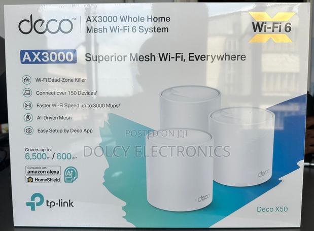 Tp-Link Ax3000 Whole Home Mesh Wifi 6 System - main view