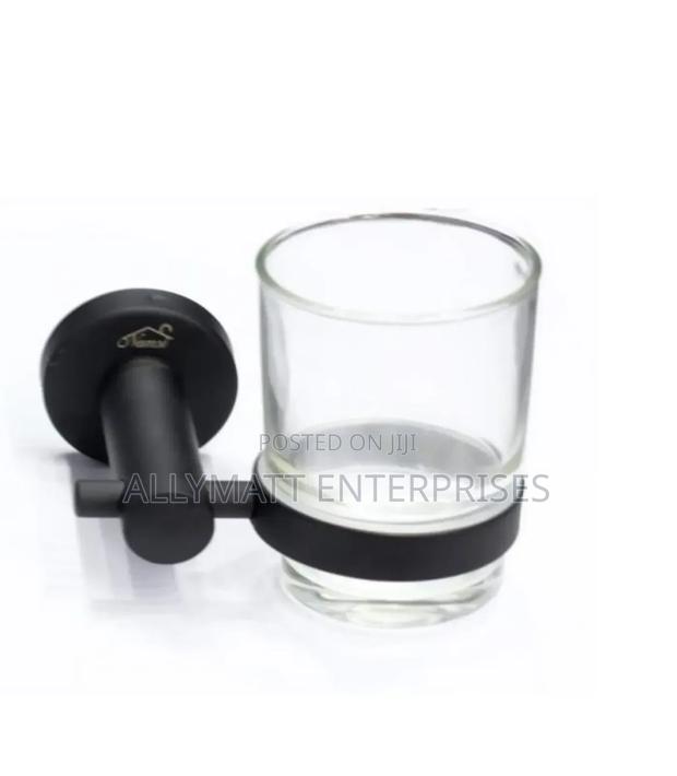 Single Black Toothbrush Holder - main view