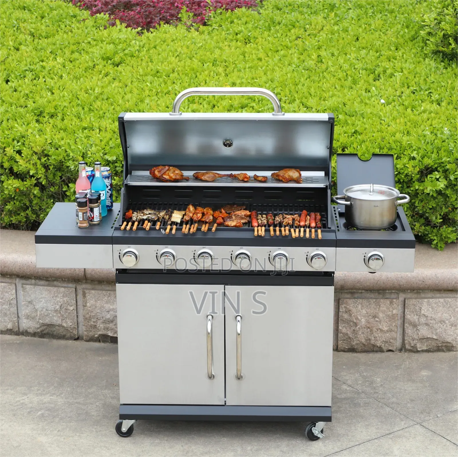 6 Burner Gas BBQ Barbeque Barbecue Grills+Barbeque