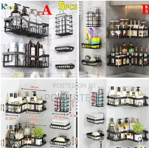5pcs Set Shower Caddy Shelf/Bathroom Organizer*