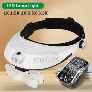 Head Mounted Magnifying Glass With Interchangeable Lens