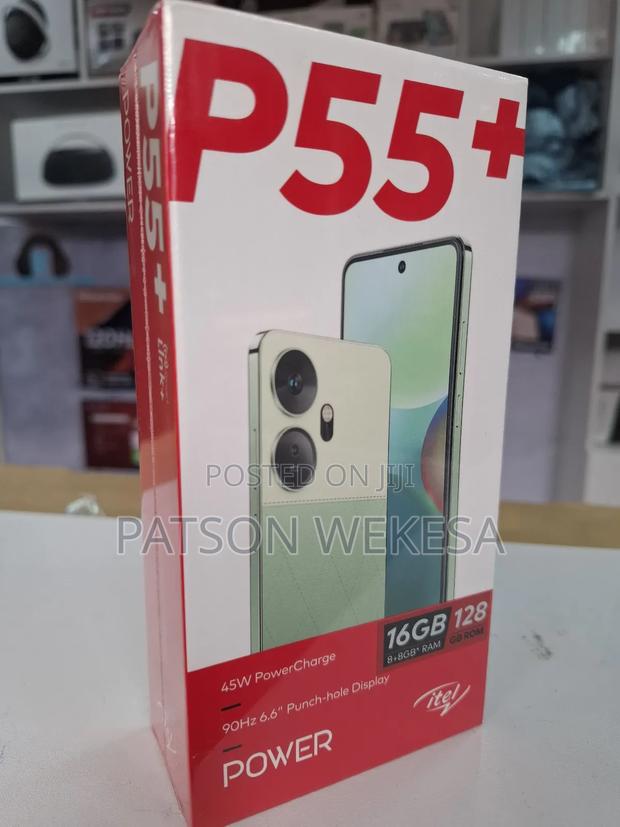 New Itel P55 Plus 128 GB Black - main view
