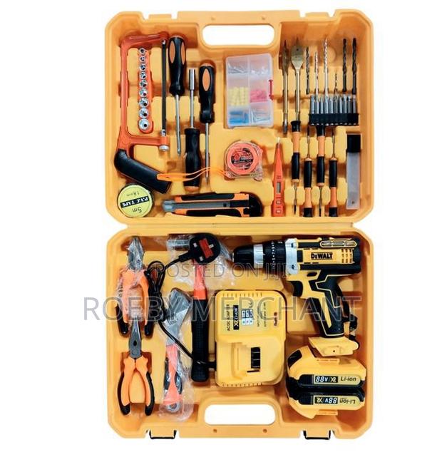 Dewalt 88V Cordless Brushless Electric Hammer Drill 47PC Too - main view