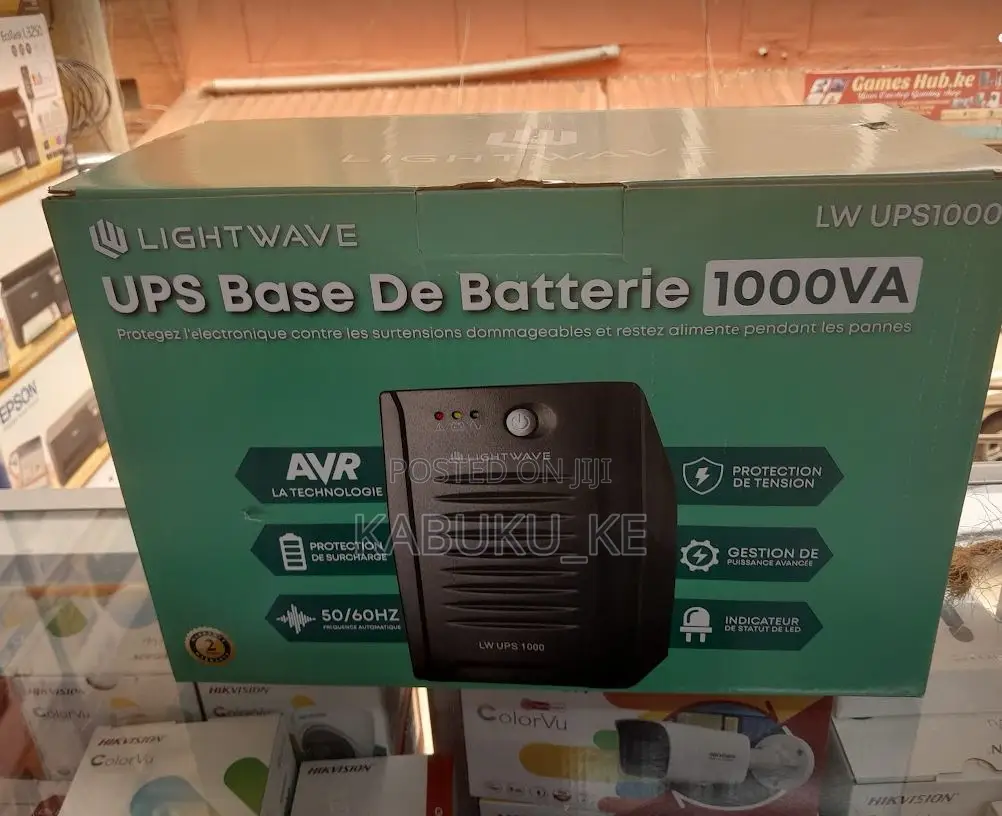 Lightwave UPS Battery Backup 1000VA,1KVA Lightwave UPS 600W
